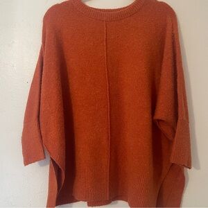 Lou & Grey LOFT Burnt Orange Marled Oversized Sweater XS/S